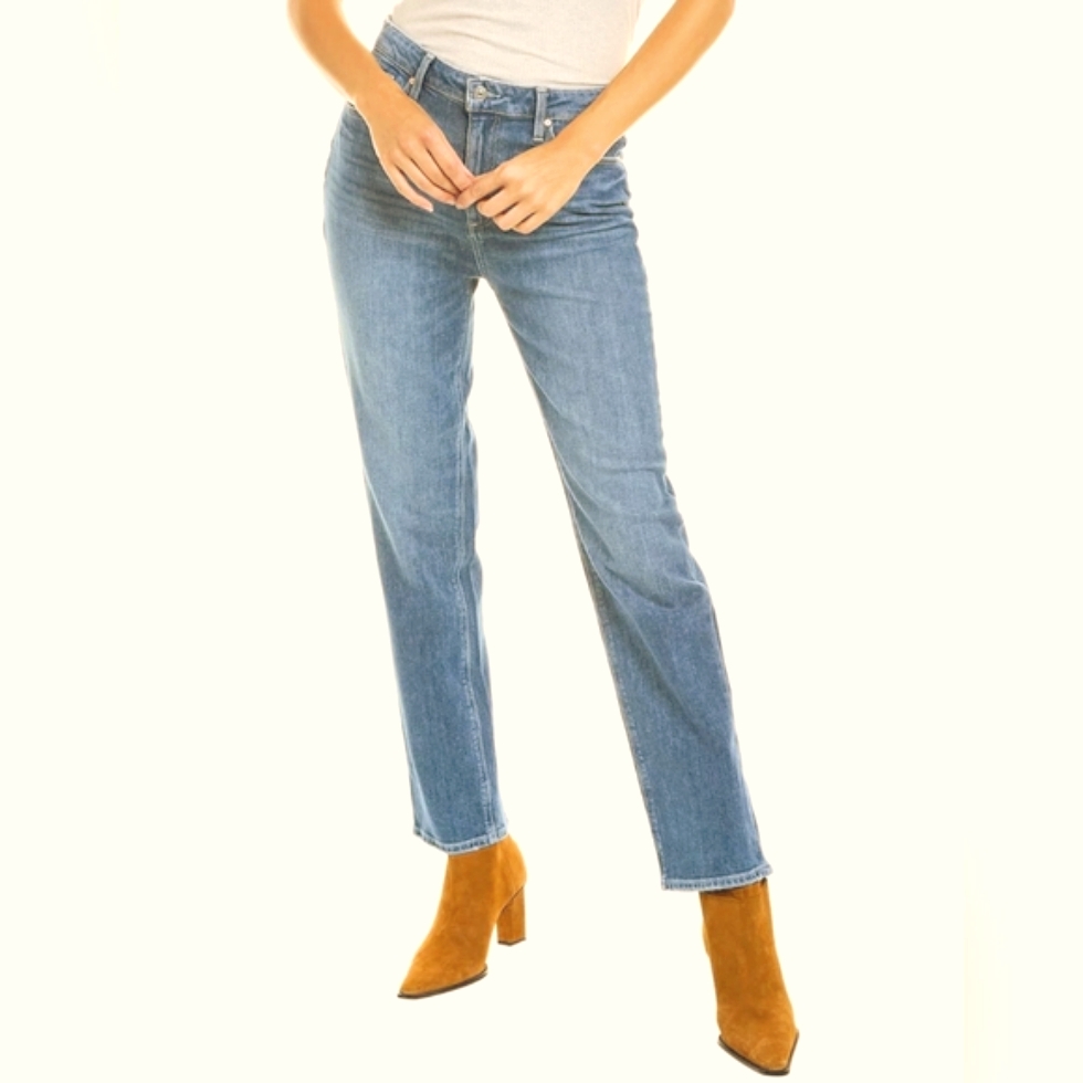 Stella Mccartney Rare Smooth Finish Trim Pocket Straight Leg Business Jeans